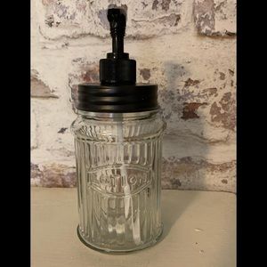 Glass apothecary lotion jar